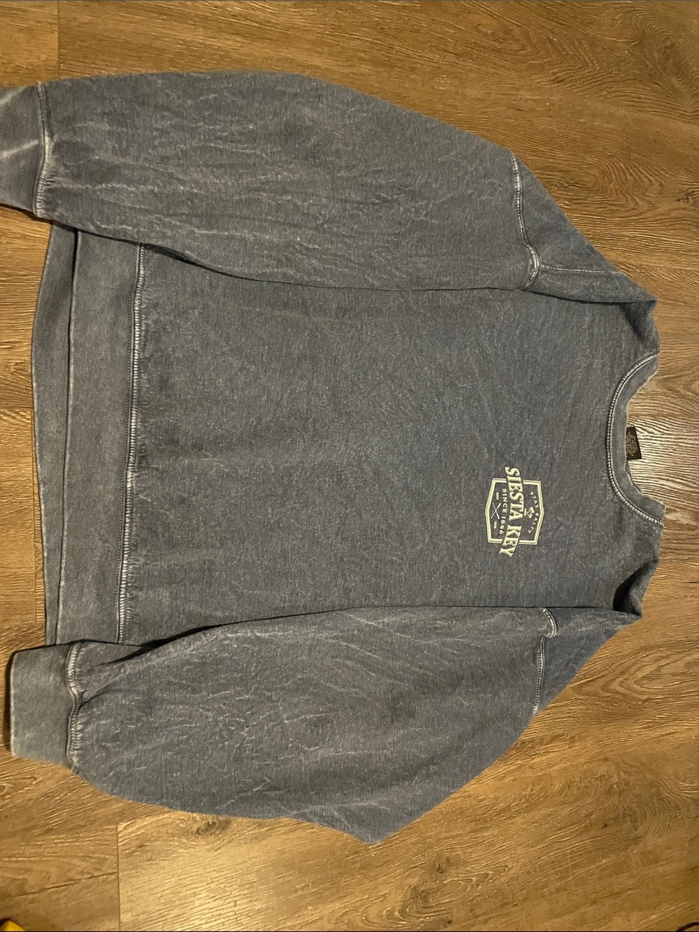 Men's Washed Crewneck Sweatshirt - Blue